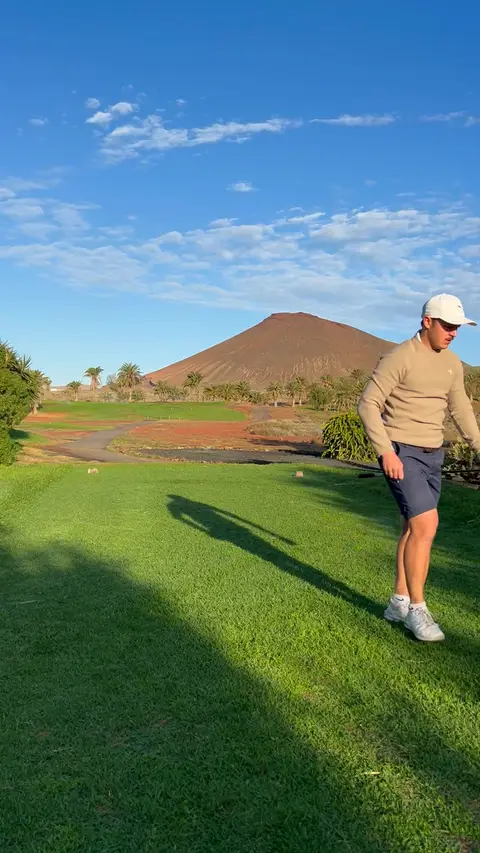 The resort course under evening light